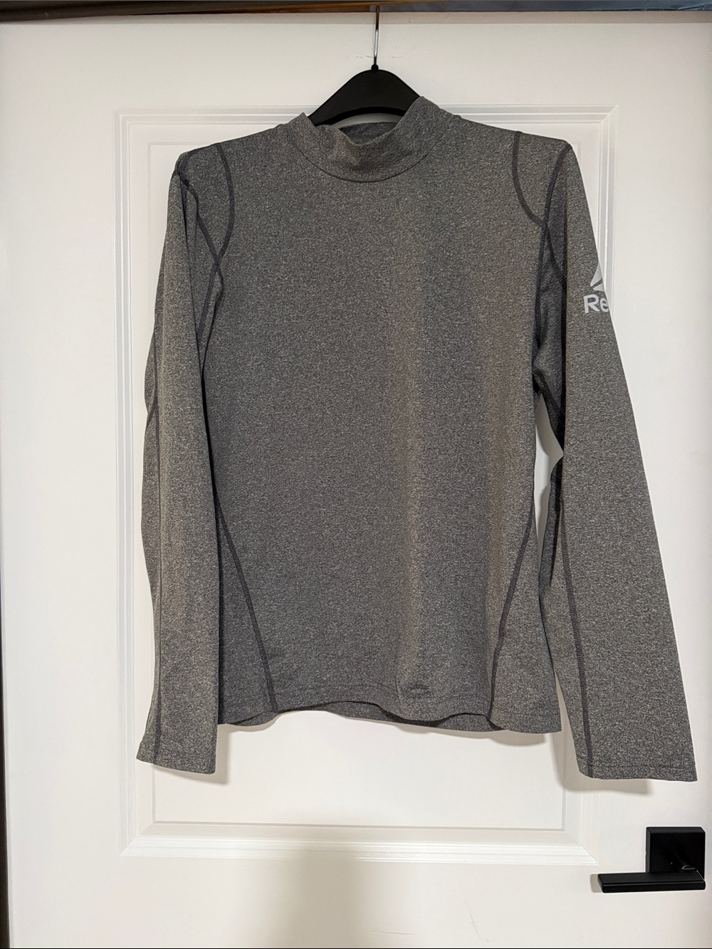 Reebok Gray Heather Performance Long Sleeve Top